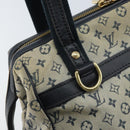 LOUIS VUITTON Monogram Mini Josephine PM Hand Bag Blue M92049 LV Auth ep13340-17
