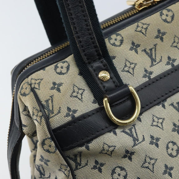 LOUIS VUITTON Monogram Mini Josephine PM Hand Bag Blue M92049 LV Auth ep13340