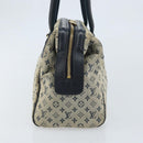LOUIS VUITTON Monogram Mini Josephine PM Hand Bag Blue M92049 LV Auth ep13340-4