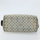 LOUIS VUITTON Monogram Mini Josephine PM Hand Bag Blue M92049 LV Auth ep13340-5