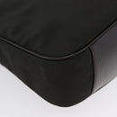 GUCCI Bamboo Hand Bag Nylon 2way Black Silver 001 1638 3754 Auth ep13341-15