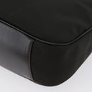GUCCI Bamboo Hand Bag Nylon 2way Black Silver 001 1638 3754 Auth ep13341-16
