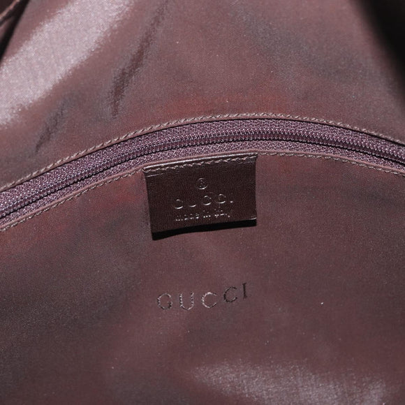 GUCCI Bamboo Hand Bag Nylon 2way Black Silver 001 1638 3754 Auth ep13341