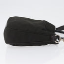 GUCCI Bamboo Hand Bag Nylon 2way Black Silver 001 1638 3754 Auth ep13341-3