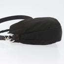 GUCCI Bamboo Hand Bag Nylon 2way Black Silver 001 1638 3754 Auth ep13341-4