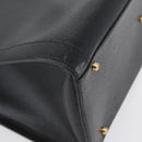 GUCCI Bamboo Tote Bag Leather Black Gold 002 0260 Auth ep13352-10