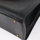 GUCCI Bamboo Tote Bag Leather Black Gold 002 0260 Auth ep13352-13