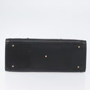 GUCCI Bamboo Tote Bag Leather Black Gold 002 0260 Auth ep13352-9
