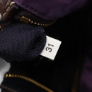 PRADA Hand Bag Nylon Purple Gold Auth ep13355-12