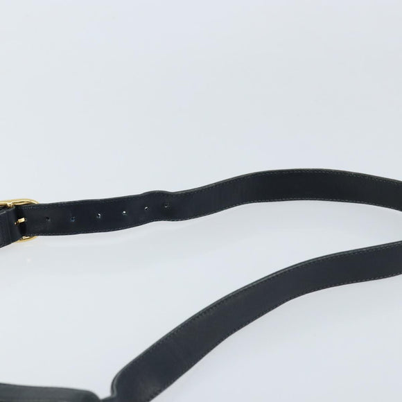 GUCCI Umhängetasche Leder Schwarz Gold 23 01 1633 Auth ep13358