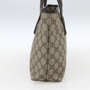 GUCCI GG Supreme Tote Bag PVC Beige Silver 211138 Auth ep13363V-5