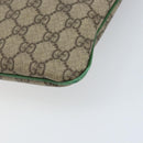 GUCCI GG Supreme Hand Bag PVC Beige Silver 117551 Auth ep13364-12