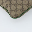 GUCCI GG Supreme Hand Bag PVC Beige Silver 117551 Auth ep13364-13