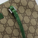 GUCCI GG Supreme Hand Bag PVC Beige Silver 117551 Auth ep13364-15