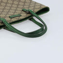 GUCCI GG Supreme Hand Bag PVC Beige Silver 117551 Auth ep13364-7