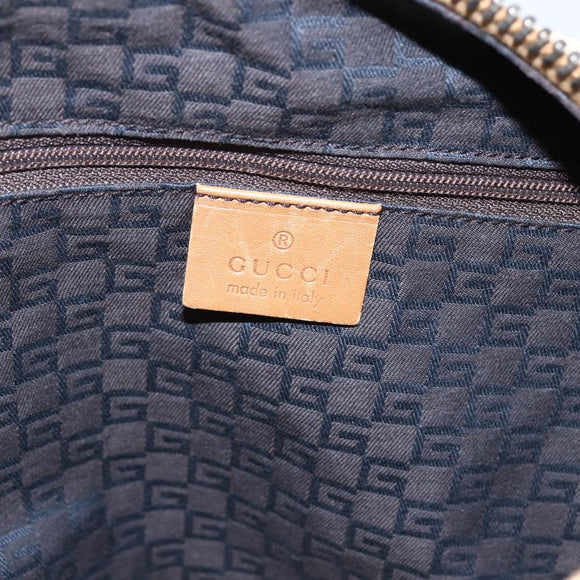 GUCCI Shoulder Bag Canvas Beige Silver 95726 Auth ep13367