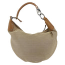 GUCCI Shoulder Bag Canvas Beige Silver 95726 Auth ep13367-13
