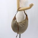 GUCCI Shoulder Bag Canvas Beige Silver 95726 Auth ep13367-25