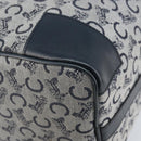 CELINE C Sulky Boston Bag Canvas Navy Gold Auth ep13370-14