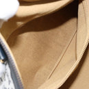 CELINE C Sulky Boston Bag Canvas Navy Gold Auth ep13370-21