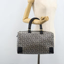 CELINE C Sulky Boston Bag Canvas Navy Gold Auth ep13370-22