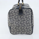CELINE C Sulky Boston Bag Canvas Navy Gold Auth ep13370-3