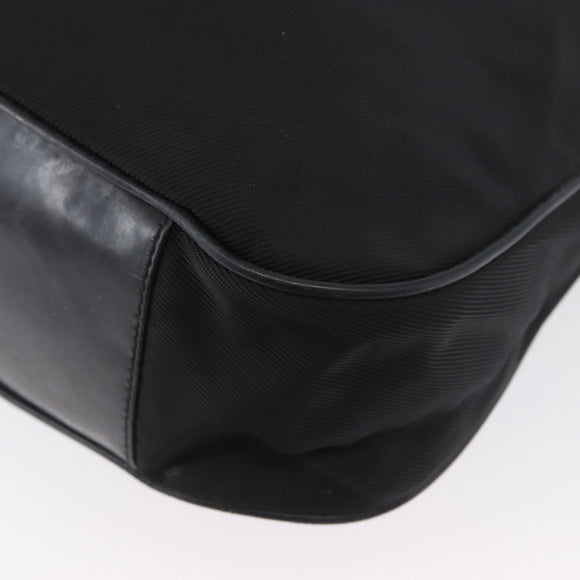 GUCCI Bamboo Hand Bag Nylon 2way Black Silver 001 1998 1577 Auth ep13375