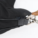GUCCI Bamboo Hand Bag Nylon 2way Black Silver 001 1998 1577 Auth ep13375-4