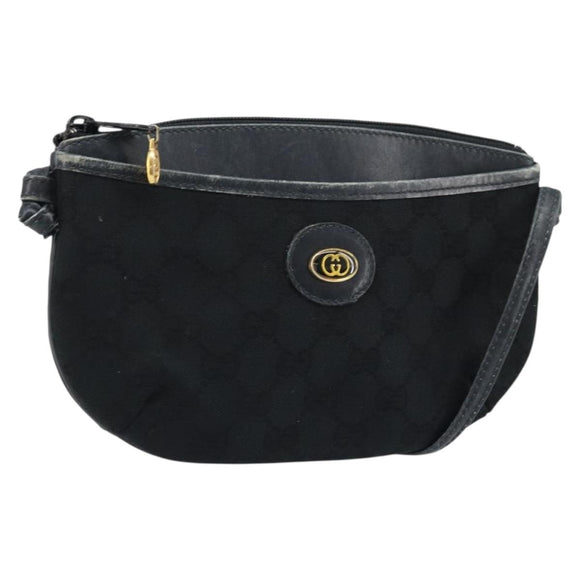 GUCCI GG Supreme Schoudertas Zwart Goud 904 02 020 Auth ep13376