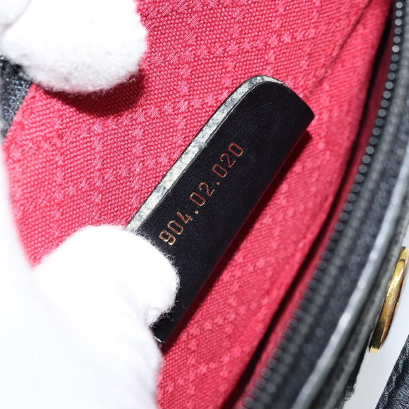 GUCCI GG Supreme Schoudertas Zwart Goud 904 02 020 Auth ep13376