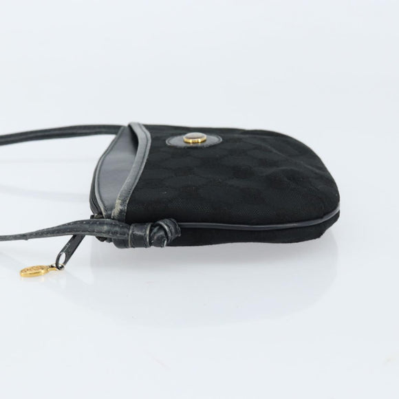 GUCCI GG Supreme Schoudertas Zwart Goud 904 02 020 Auth ep13376