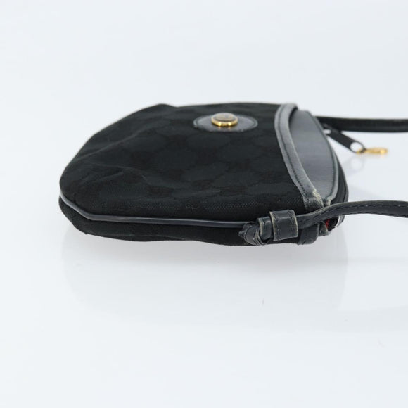 GUCCI GG Supreme Schoudertas Zwart Goud 904 02 020 Auth ep13376