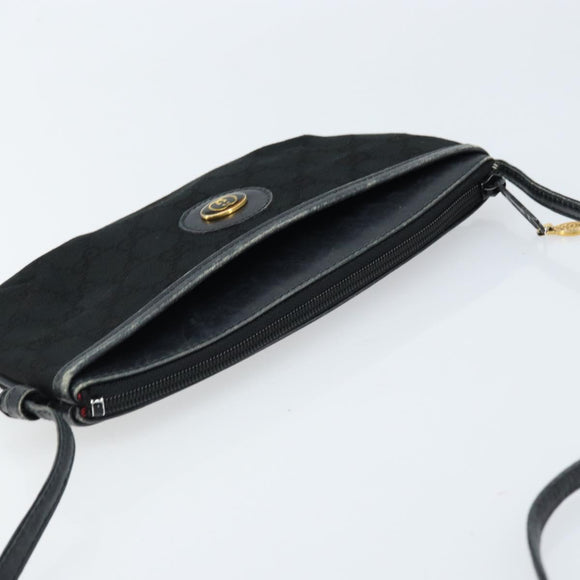 GUCCI GG Supreme Schoudertas Zwart Goud 904 02 020 Auth ep13376