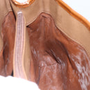 Burberrys Nova Check Hand Bag Canvas Beige Gold Auth ep13387-19