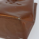 LOUIS VUITTON Monogram Vernis Reade PM Hand Bag Bronze M91146 LV Auth ep13394-14