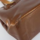 LOUIS VUITTON Monogram Vernis Reade PM Hand Bag Bronze M91146 LV Auth ep13394-15