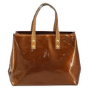 LOUIS VUITTON Monogram Vernis Reade PM Hand Bag Bronze M91146 LV Auth ep13394-13