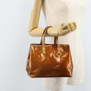 LOUIS VUITTON Monogram Vernis Reade PM Hand Bag Bronze M91146 LV Auth ep13394-24