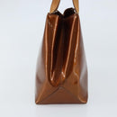 LOUIS VUITTON Monogram Vernis Reade PM Hand Bag Bronze M91146 LV Auth ep13394-4