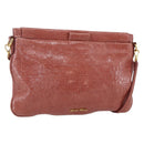Miu Miu Shoulder Bag Leather Pink Gold Auth ep13395-1