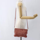 Miu Miu Shoulder Bag Leather Pink Gold Auth ep13395-21