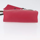 HERMES Herbag Zip Hand Bag Canvas Pink Silver Auth ep13396-5