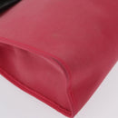 HERMES Herbag Zip Hand Bag Canvas Pink Silver Auth ep13396-9
