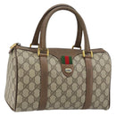 GUCCI GG Supreme Web Sherry Line Tasche PVC Beige Gold 39 02 006 Auth ep13397-1