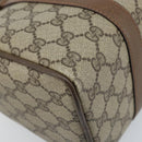 GUCCI GG Supreme Web Sherry Line Tasche PVC Beige Gold 39 02 006 Auth ep13397-13