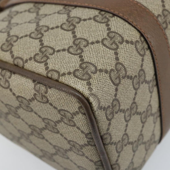 GUCCI GG Supreme Web Sherry Line Tasche PVC Beige Gold 39 02 006 Auth ep13397