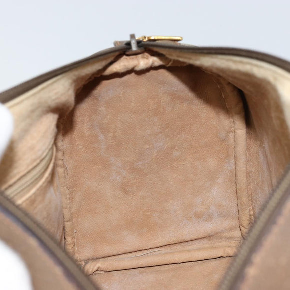 GUCCI GG Supreme Web Sherry Line Tasche PVC Beige Gold 39 02 006 Auth ep13397