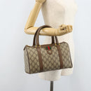 GUCCI GG Supreme Web Sherry Line Tasche PVC Beige Gold 39 02 006 Auth ep13397-24