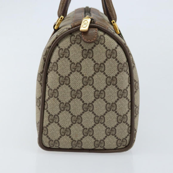 GUCCI GG Supreme Web Sherry Line Tasche PVC Beige Gold 39 02 006 Auth ep13397
