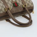 GUCCI GG Supreme Web Sherry Line Tasche PVC Beige Gold 39 02 006 Auth ep13397-7